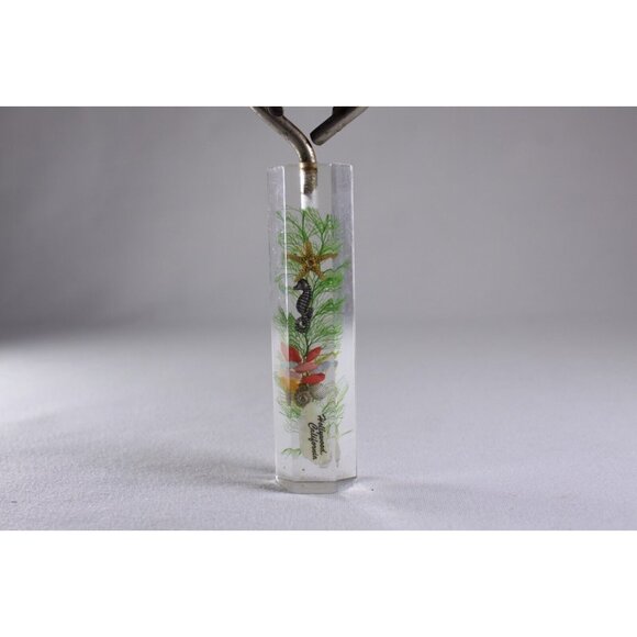 Hollywood California lucite clear float faux seahorse bottle opener - Picture 11 of 11